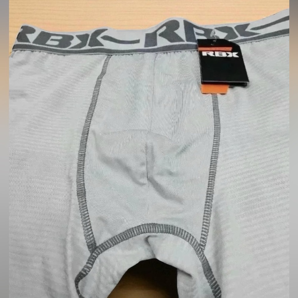 RBX Gray Compression Boxer Briefs for Men - Picture 6 of 7